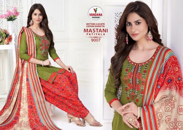 Vandana Mastani Patiyala Vol-9 Cotton Designer Patiyala Dress Material